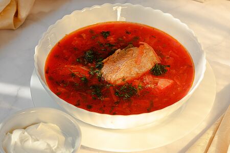 Борщ из говядины