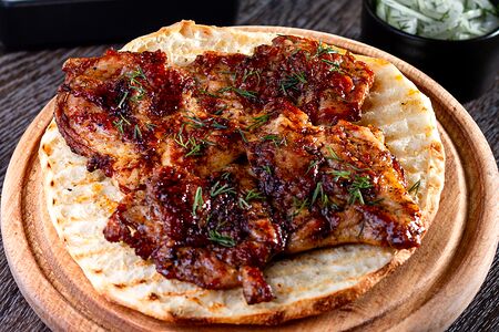 Стейк из филе куриного бедра