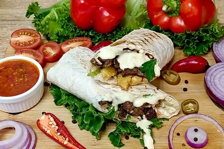 Кавказская шаурма с курицей