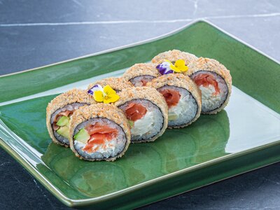 Темпура с лососем