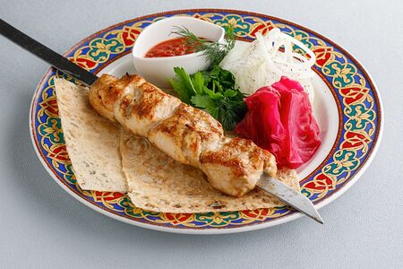 Шашлык из грудки цыпленка