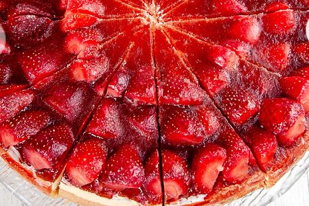 Чизкейк с клубникой