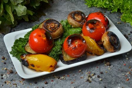 Овощи на мангале