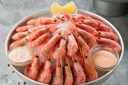 Северные креветки к пиву охлажденные