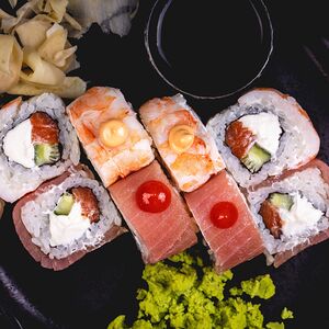 Дуо с креветкой и тунцом