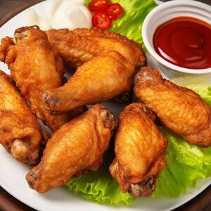 Жареные куриные крылышки