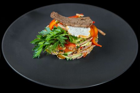 Салат с языком