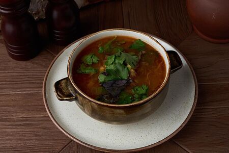 Чечевичный суп с молодой говядиной