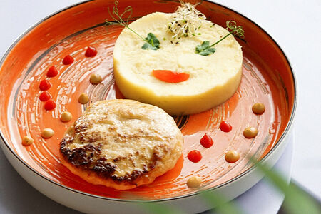 Котлетка куриная с картофельным пюре