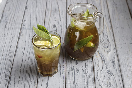 Лимонад фейхоа - базилик