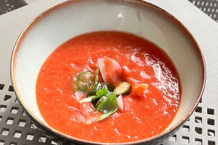 Гаспачо с креветками