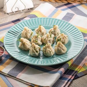 Хинкальки с говядиной, бараниной и кинзой 