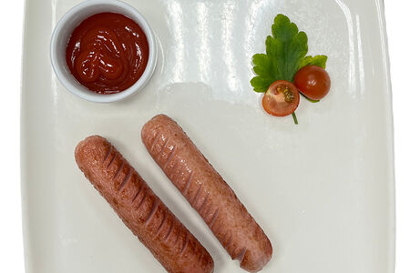 Сосиски куриные с кетчупом