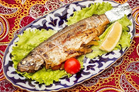 Форель радужная на гриле