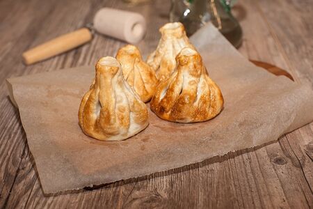 Хинкали жареные с бараниной