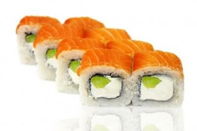 Ролл Филадельфия с яблоком