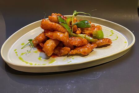 Филе трески в кисло-сладком соусе