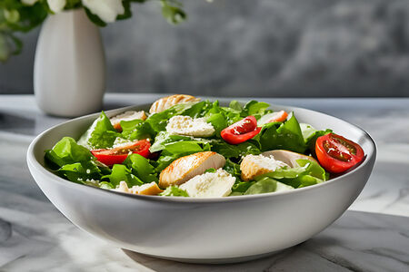 Салат Цезарь с курицей