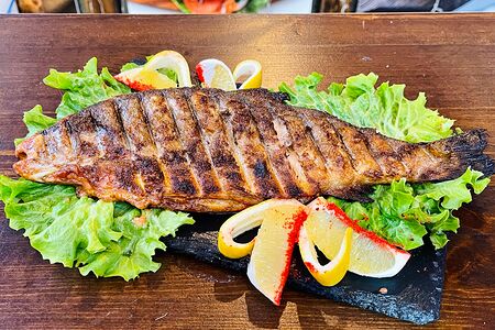 Форель на мангале