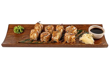 Тануки в соусах с лососем