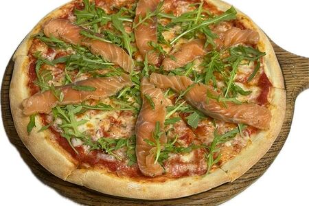 Д Пицца с лососоем и сыром