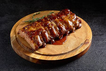 Свиные ребра в медовой глазури