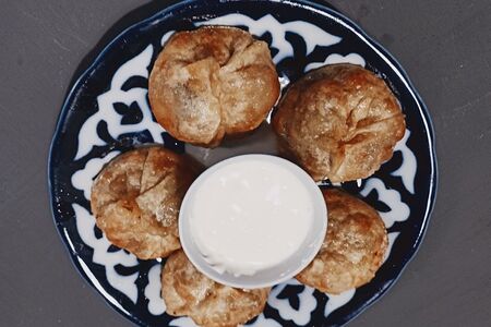 Манты жареные