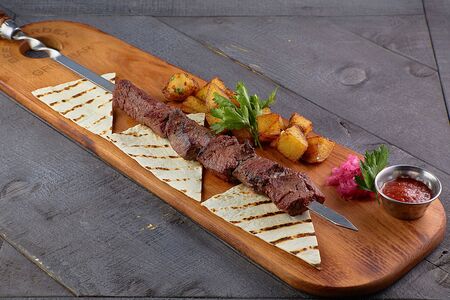 Шашлык из мраморной говядины