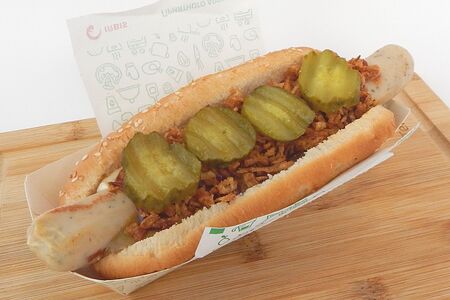 Хот-дог Датский с сосиской из индейки