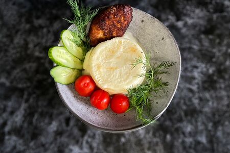 Пюре с котлетой