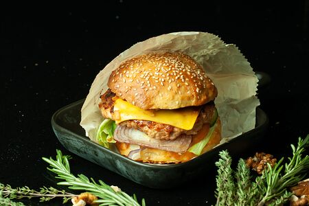 Бургер с курицей