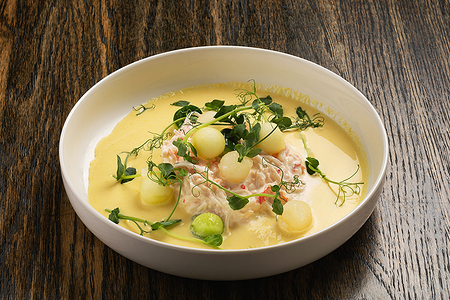 С крабовой страчателлой