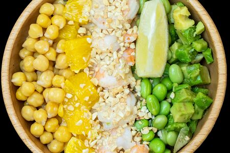 Креветки на киноа M