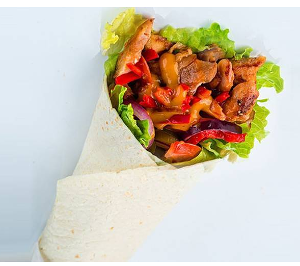 Донер карри в лаваше с говядиной