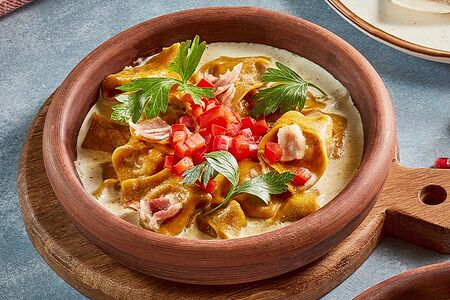 Чучвара в сливках