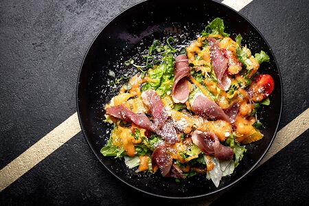 Салат с уткой и апельсином Подсадная утка