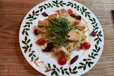 Паста с лососем