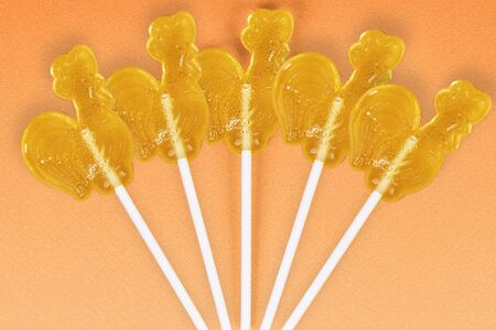 Набор леденцов петушок Пятёрка