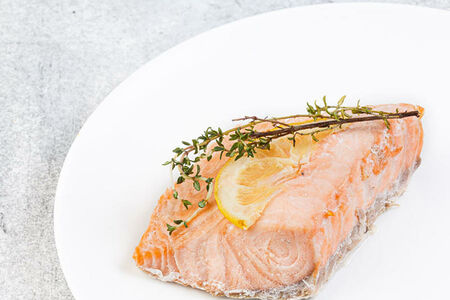 Лосось на пару