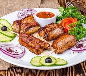 Шашлык из свиных ребрышек