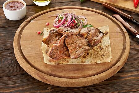 Шашлык из бараньего языка