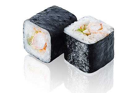 Острый ролл с креветкой