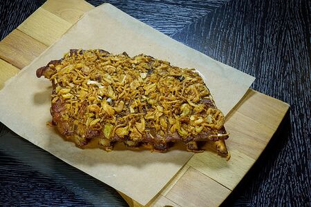 Тонкие свиные рёбрышки в соусе Чёрный перец