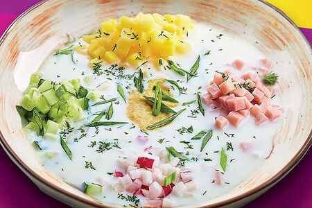 Окрошка на кефире