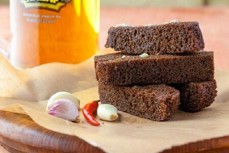 Гренки из бородинского хлеба