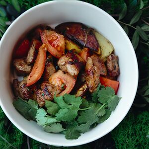 Рагу по-кавказски с курицей