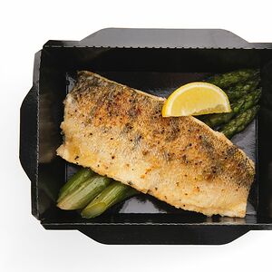 Судак на спарже