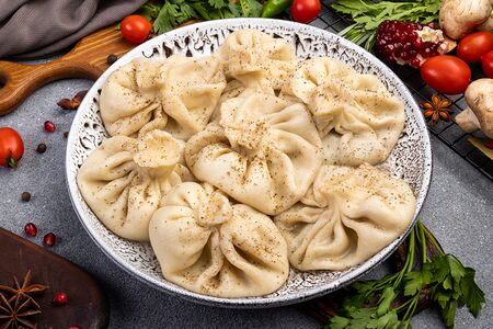 Хинкали с мясом вареные 