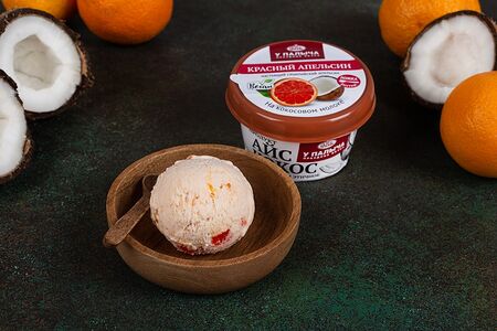 Кокосовое мороженое Айс кокос с красным апельсином