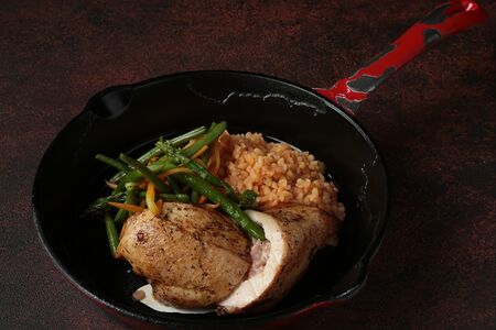 Куриная грудка с булгуром